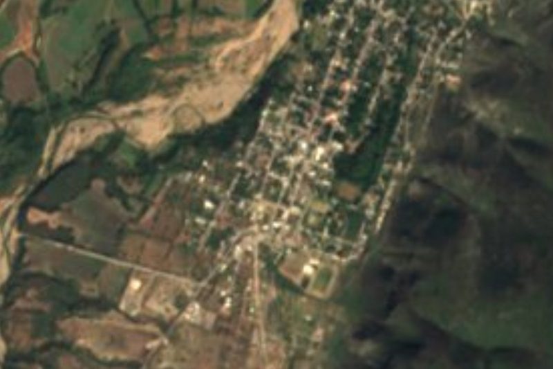 Vista satelital de Santo Domingo Tonalá, Oaxaca