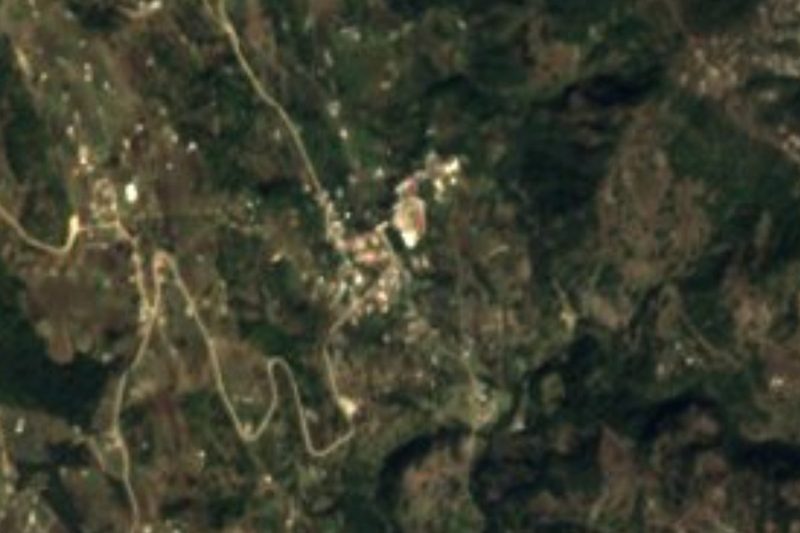 Vista satelital de Santo Tomás Ocotepec, Oaxaca