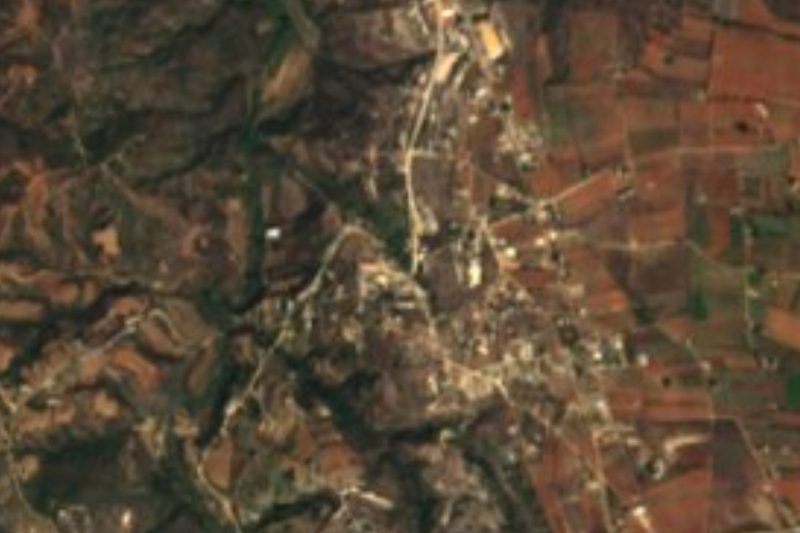 Vista satelital de Santo Tomás Tamazulapan, Oaxaca