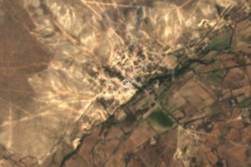 Vista satelital de La Pendencia, Zacatecas