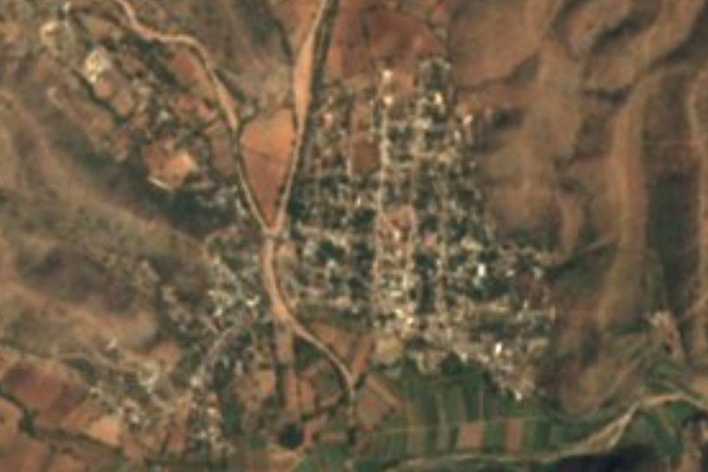 Vista satelital de Amatitlán de Azueta, Acatlán, Puebla