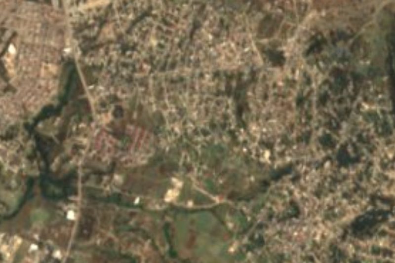 Satellite view of Dieciocho de Marzo on the southern edge of Puebla city
