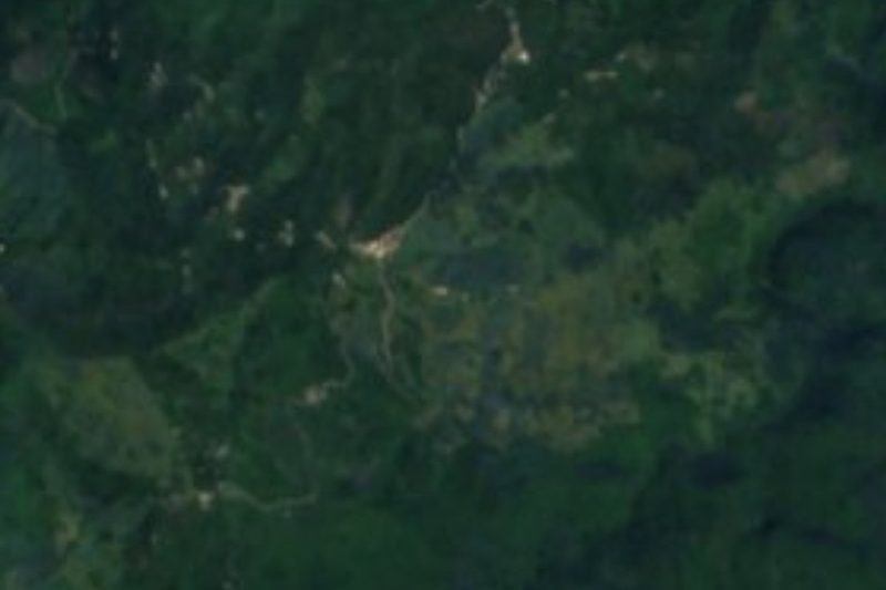Vista satelital de La Lagunilla, Tlacuilotepec, Puebla