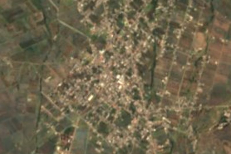 Vista satelital de La Magdalena Tetela Morelos, Puebla