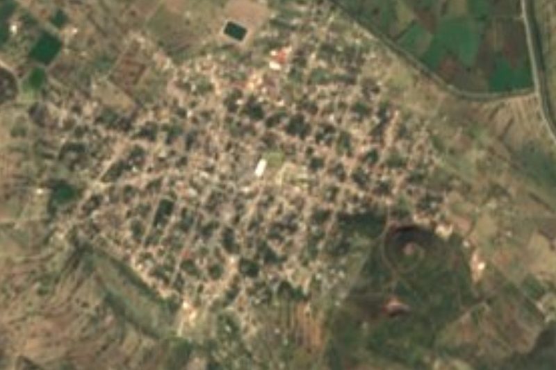 Vista satelital de San Gabriel Tetzoyocan, Puebla