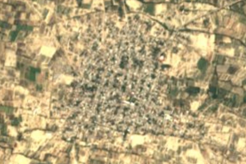 Vista satelital de San José Miahuatlán, Puebla