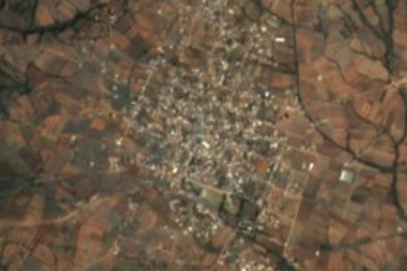 Vista satelital de San Juan Amecac, Puebla