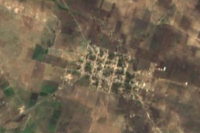 Vista satelital de San Mateo Zoyamazalco, Coyotepec, Puebla