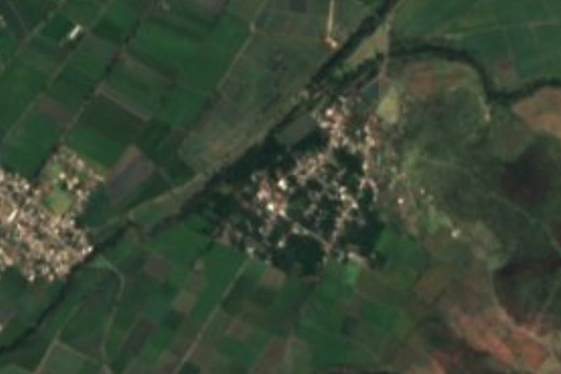 Vista satelital de San Sebastián Puctla, Puebla