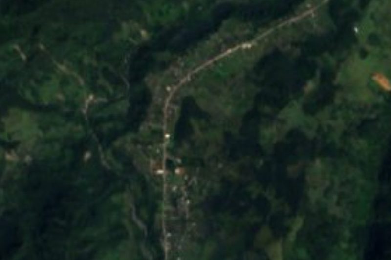 Vista satelital de Zempoala, Chiconcuautla, Puebla