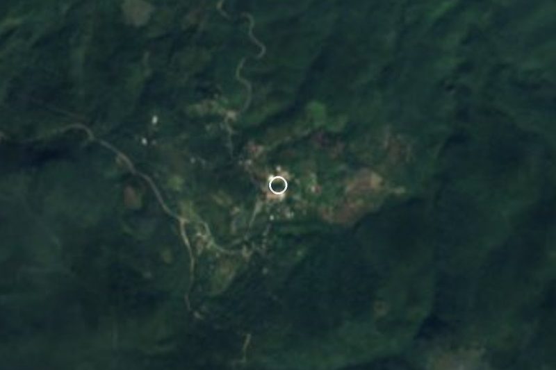 Vista satelital de Santa Catarina, San Luis Potosí