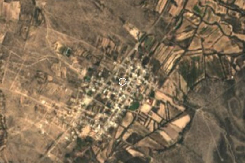 Vista satelital de Villa de Guadalupe, San Luis Potosí