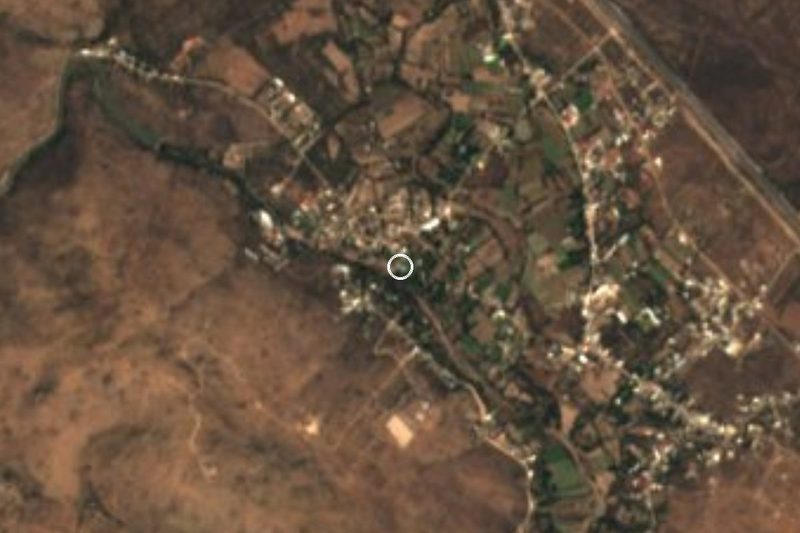 Vista satelital de Balneario La Noria, San Luis Potosí