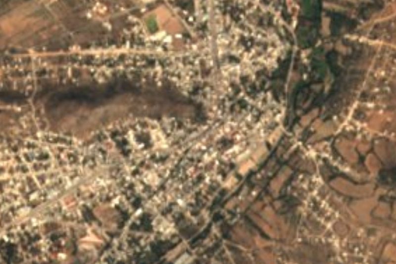 Vista satelital de Villa de Reyes, San Luis Potosí