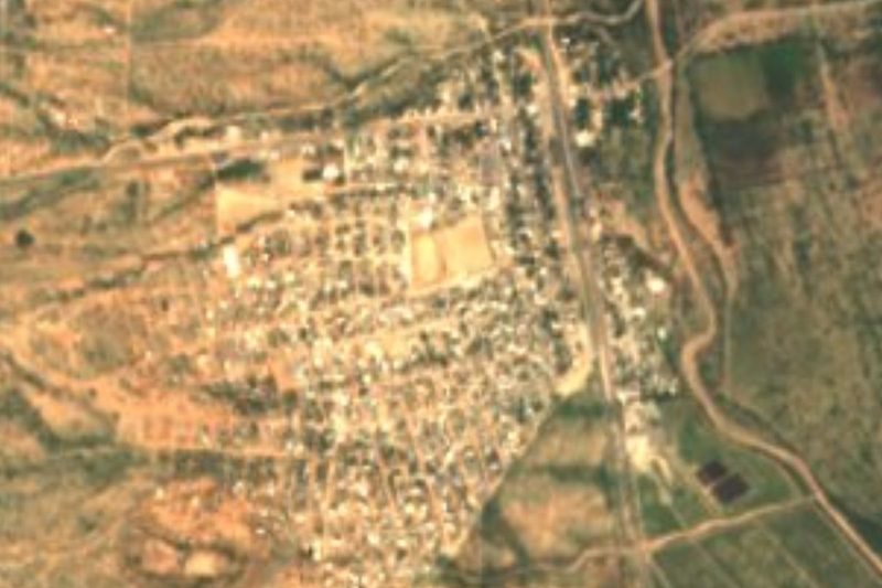 Vista satelital de Pesqueira, Sonora