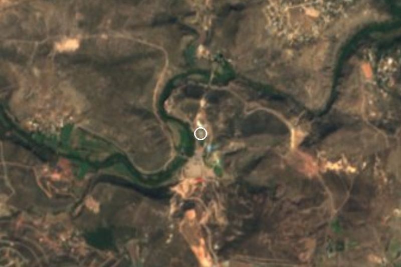 Vista satelital de El Géiser, Hidalgo