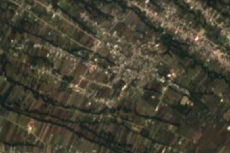 Vista satelital de San Pedro Xochiteotla, Tlaxcala