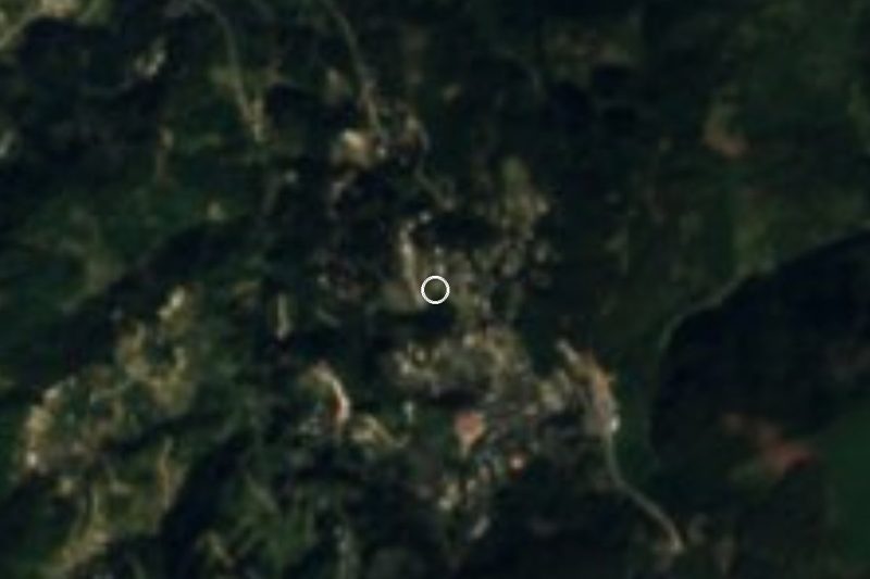 Vista satelital de Huitzila, Veracruz