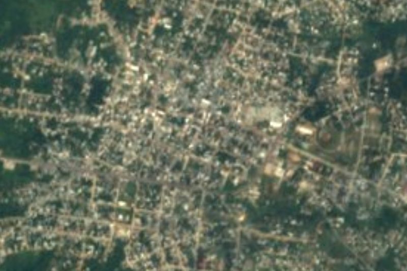 Vista satelital de Jáltipan, Veracruz