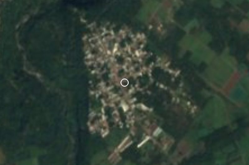 Vista satelital de Monte Salas, Veracruz