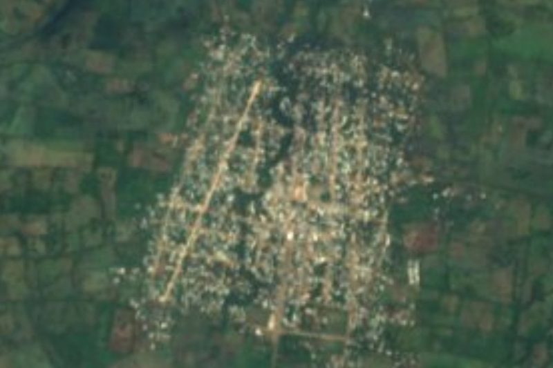 Vista satelital de Tatahuicapan, Veracruz