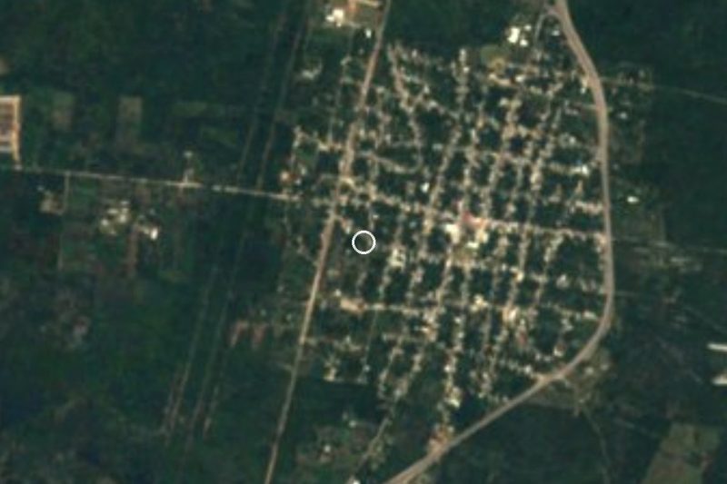 Vista satelital de Cenote San Ignacio, Yucatán