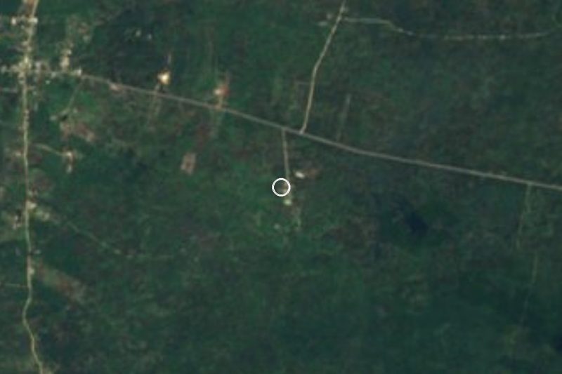 Vista satelital de Hacienda Kampepén, Yucatán