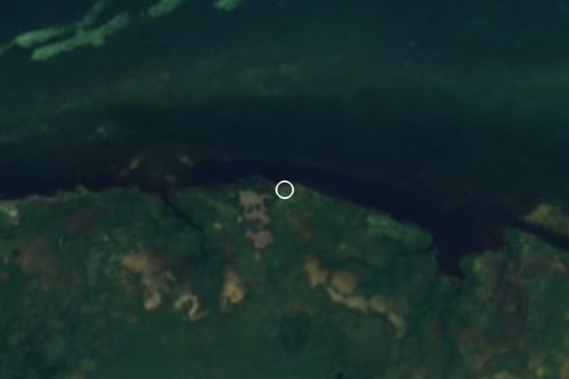 Satellite view of Punta Bachul, Yucatán