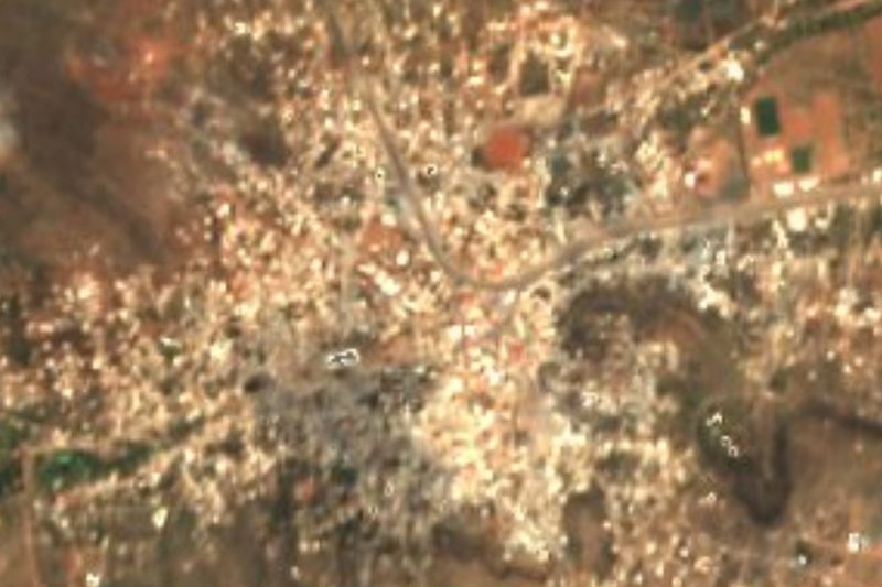 Vista satelital de Trancoso, Zacatecas