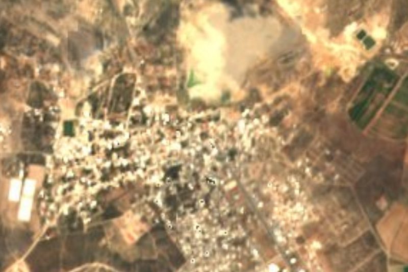 Vista satelital de Villa de Cos, Zacatecas