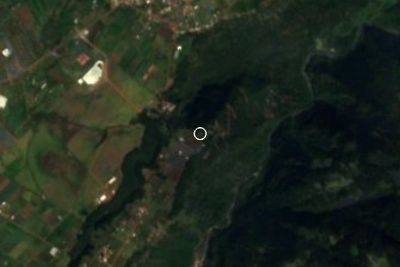 Vista satelital de Cascadas de Tulimán, Puebla