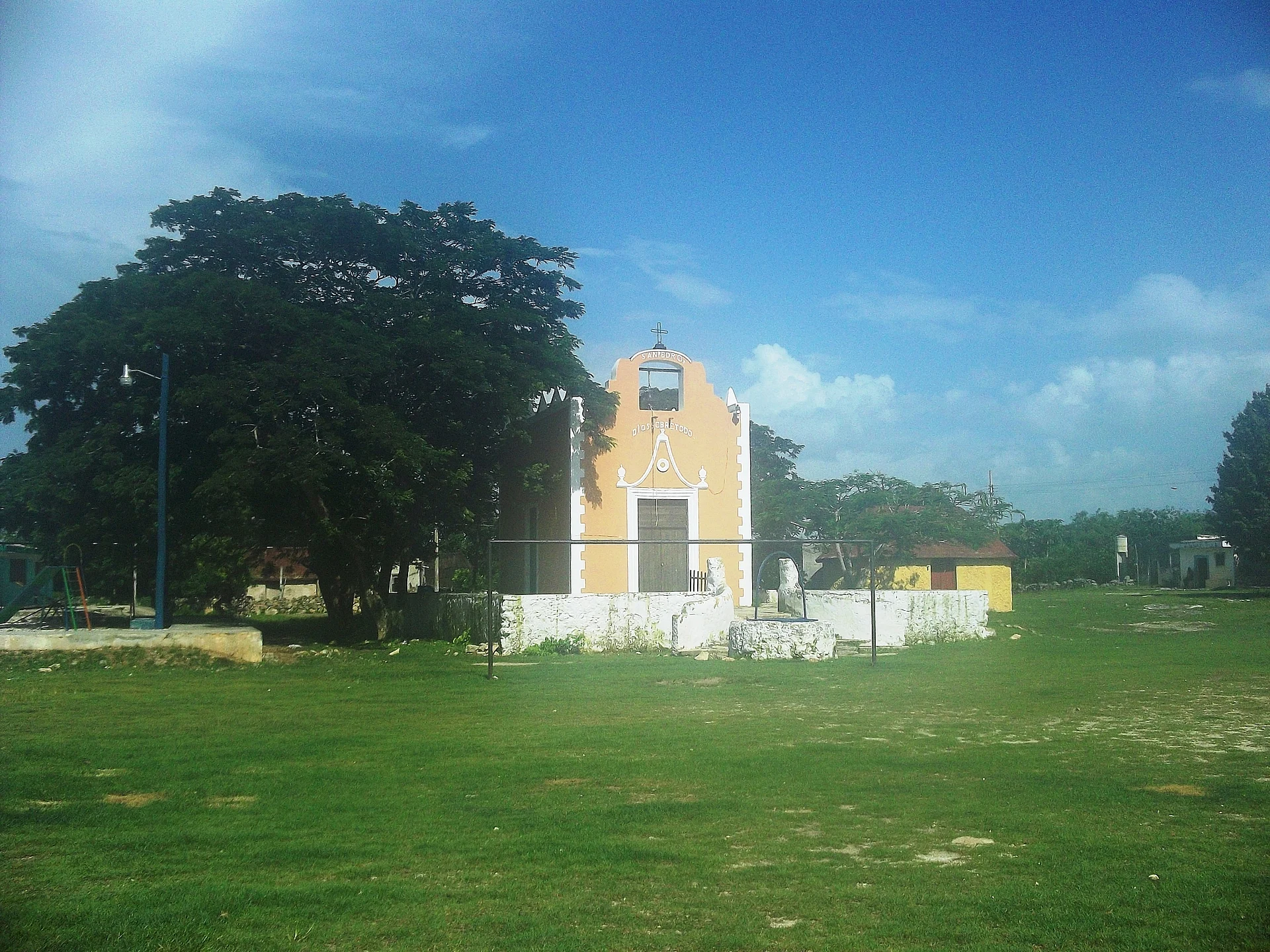 The main church of San Pedro Chacabal, Yucatán