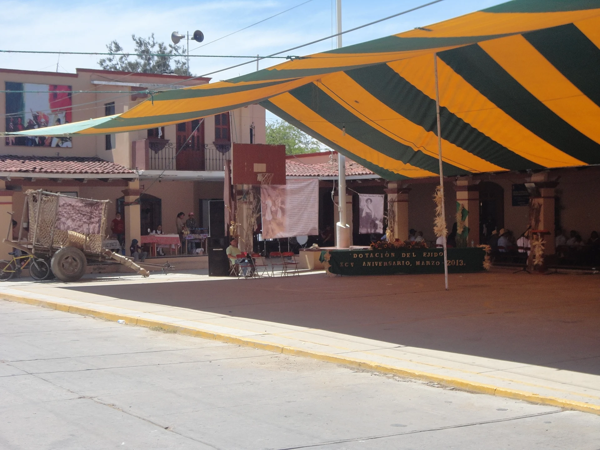 Centro de la población de Santiago Etla, Oax, Oaxaca