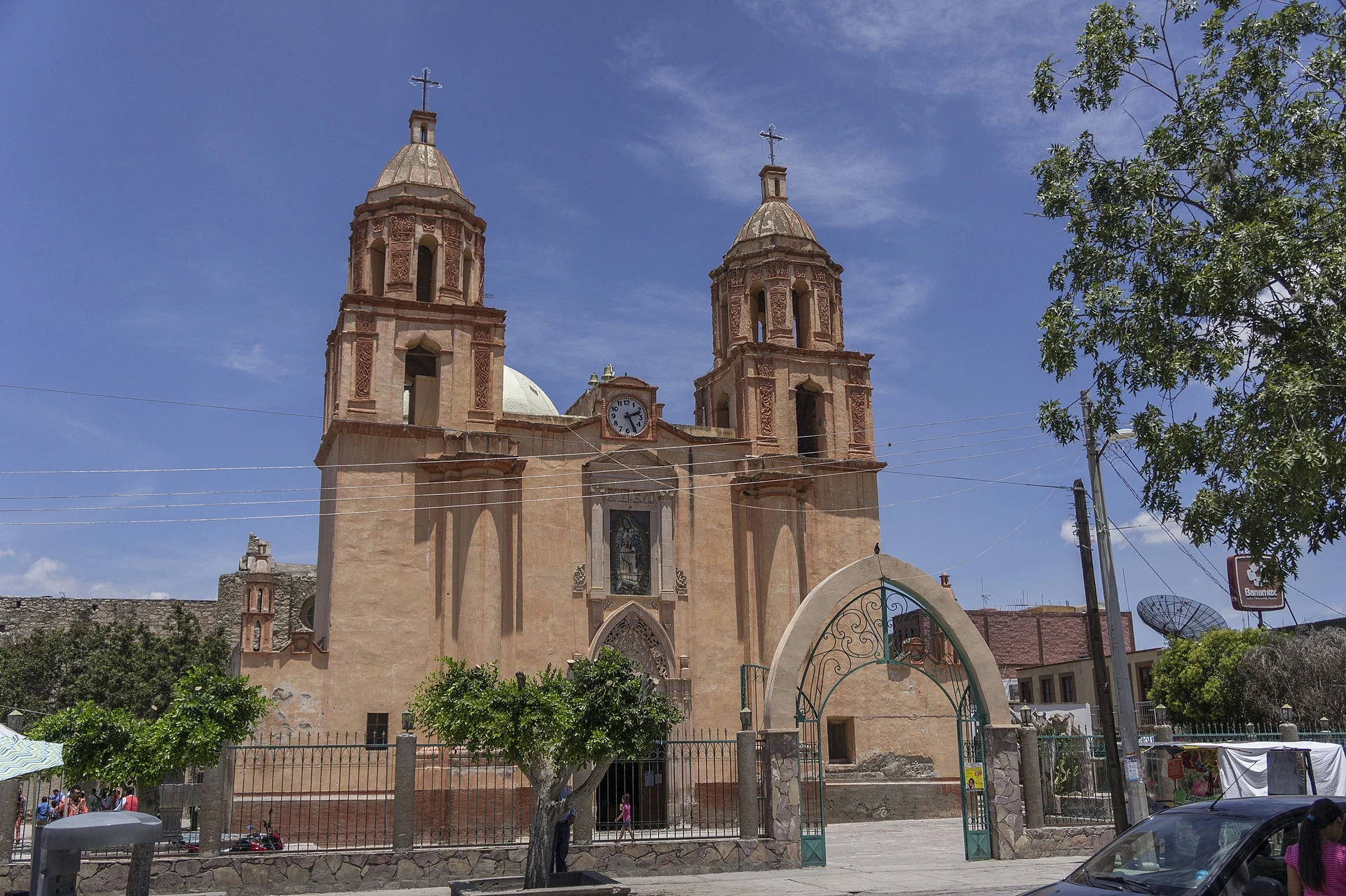 Parroquia de San Jerónimo, centro de Moctezuma, San Luis Potosí