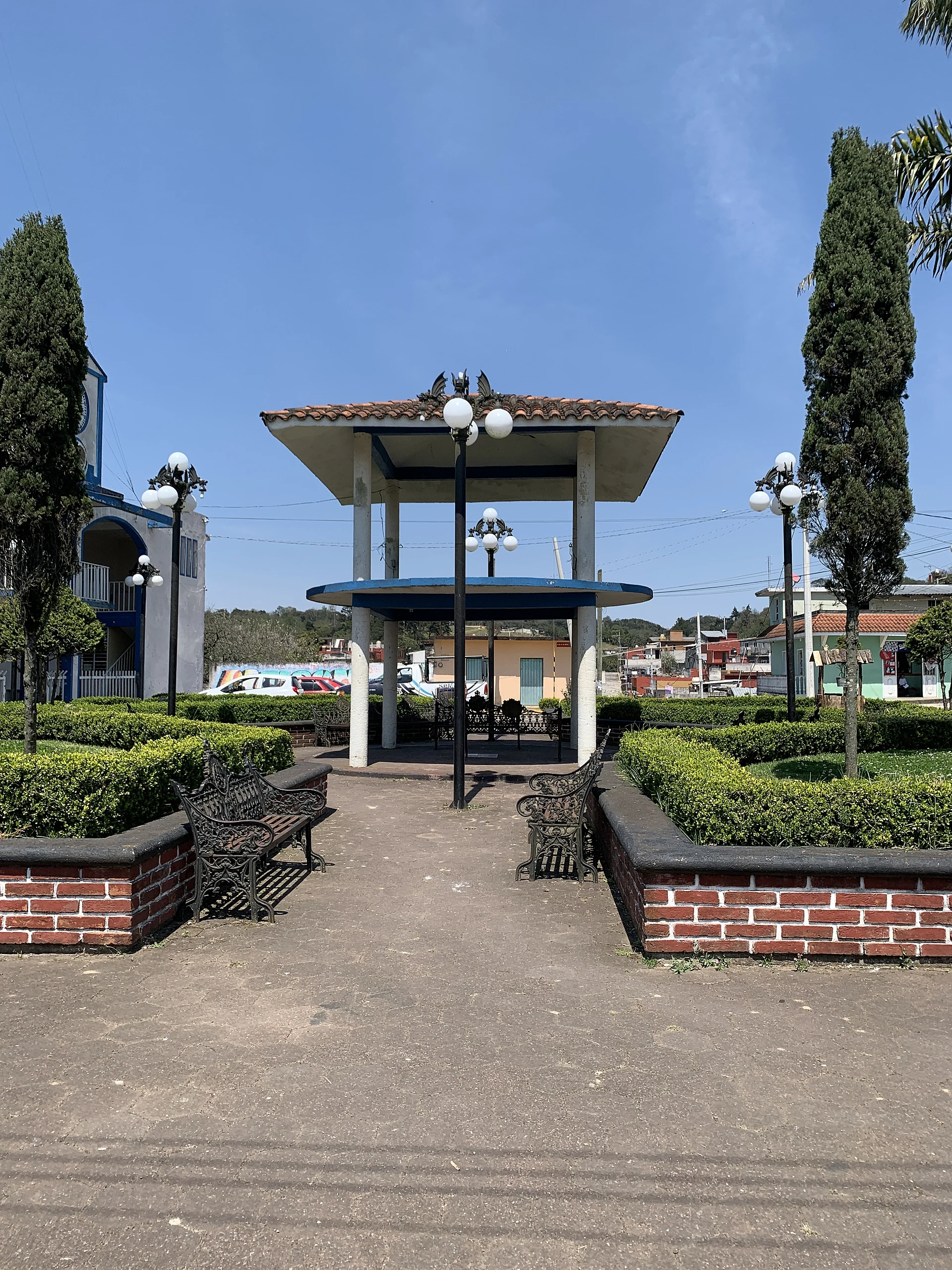Quiosco en el municipio de Landero y Coss, Veracruz